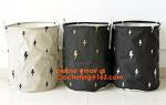 dirty clothes storage flower printed canvas folding basket ,laundry basket,