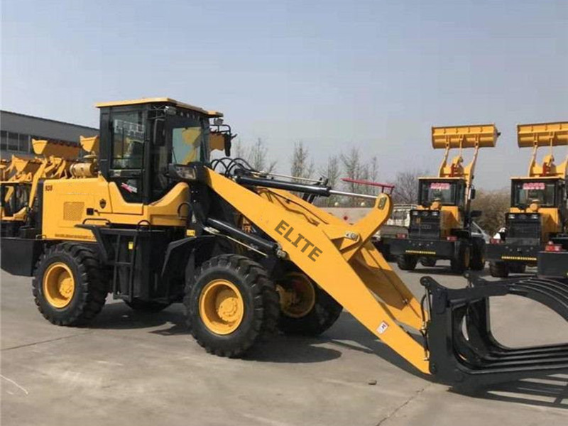 Best price grapple loader for grass and log wood grapple wheel loader for sale