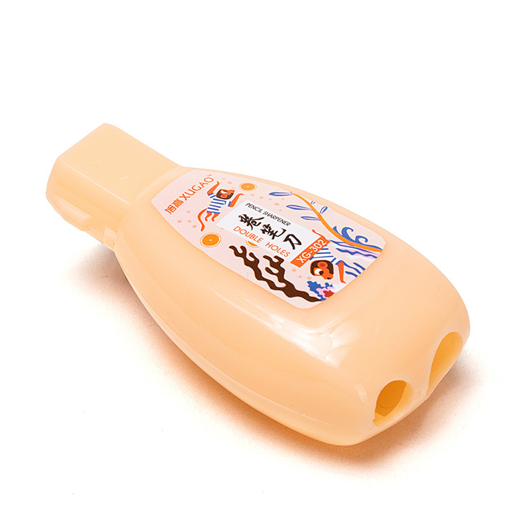 Flower Transparent Hand Pencil Sharpener Silk Printing Logo