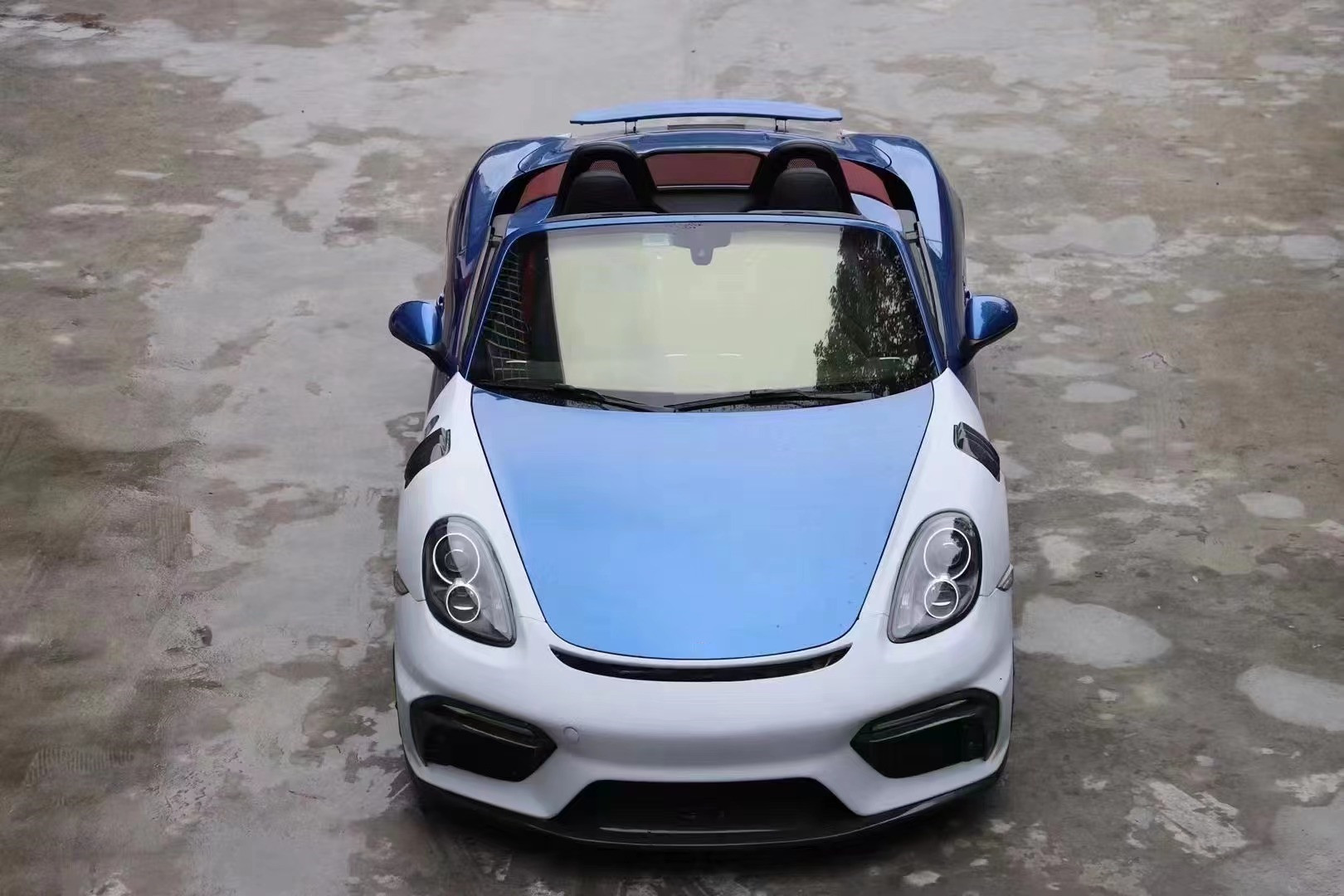 Auto Parts for Porsche 981Boxster Cayman Body Kit 981Boxster Cayman Upgraded GT4-style Front and Rear Bumper Body Kit