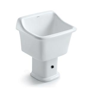 Quality FM7801 Ceramic White Mop Tub Modern Free Standing Sanitary Ware wholesale