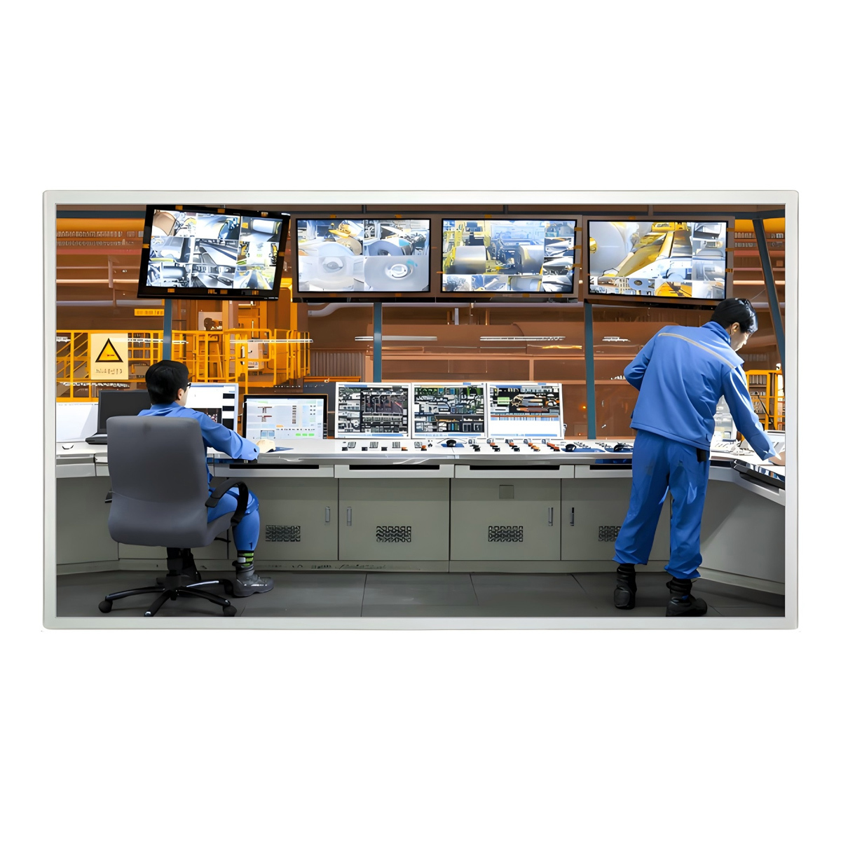 27" Industrial TFT LCD with Custom PCAP Touch *FHD 350 cd/m2 Glove/Multi-Touch -20°C-60°C Cover Glass Tempered Glass