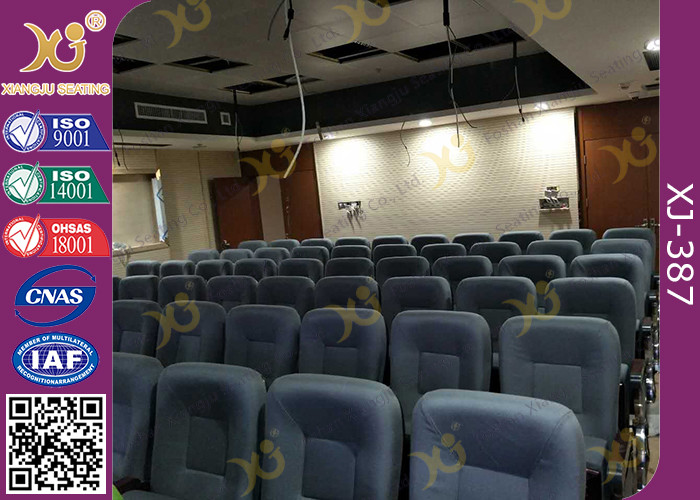 Spring Returning Padded Seat Auditorium Theatre Seating For School Conference Hall