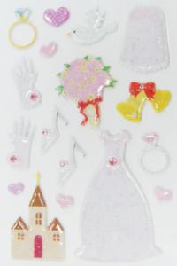 Quality Peel Off Wedding Japanese Puffy Stickers Colorful Customized Design wholesale