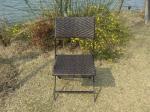 Pool / Beach Leisure Resin Wicker Chair Set With Aluminum Frame