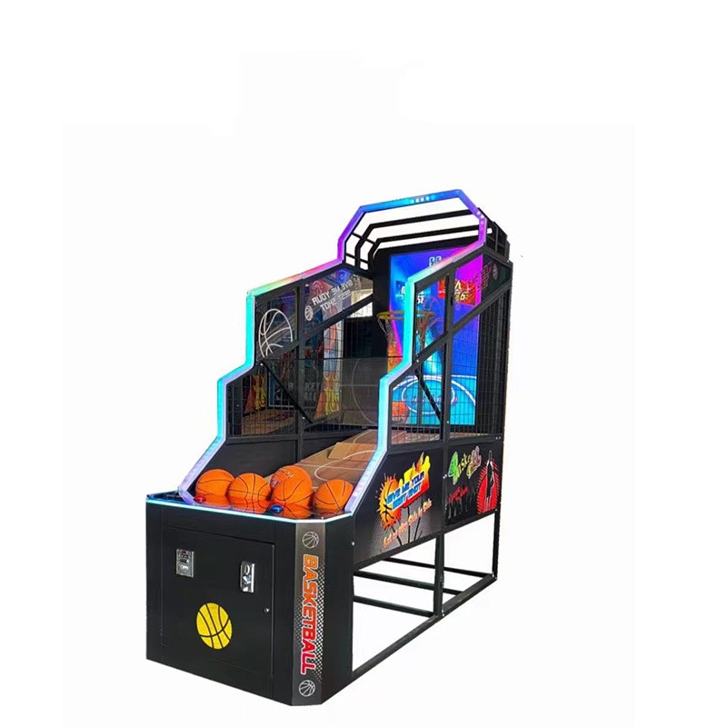 Kid Indoor Arcade Pinball Basketball Machine Shooting Game US Plug Led Display