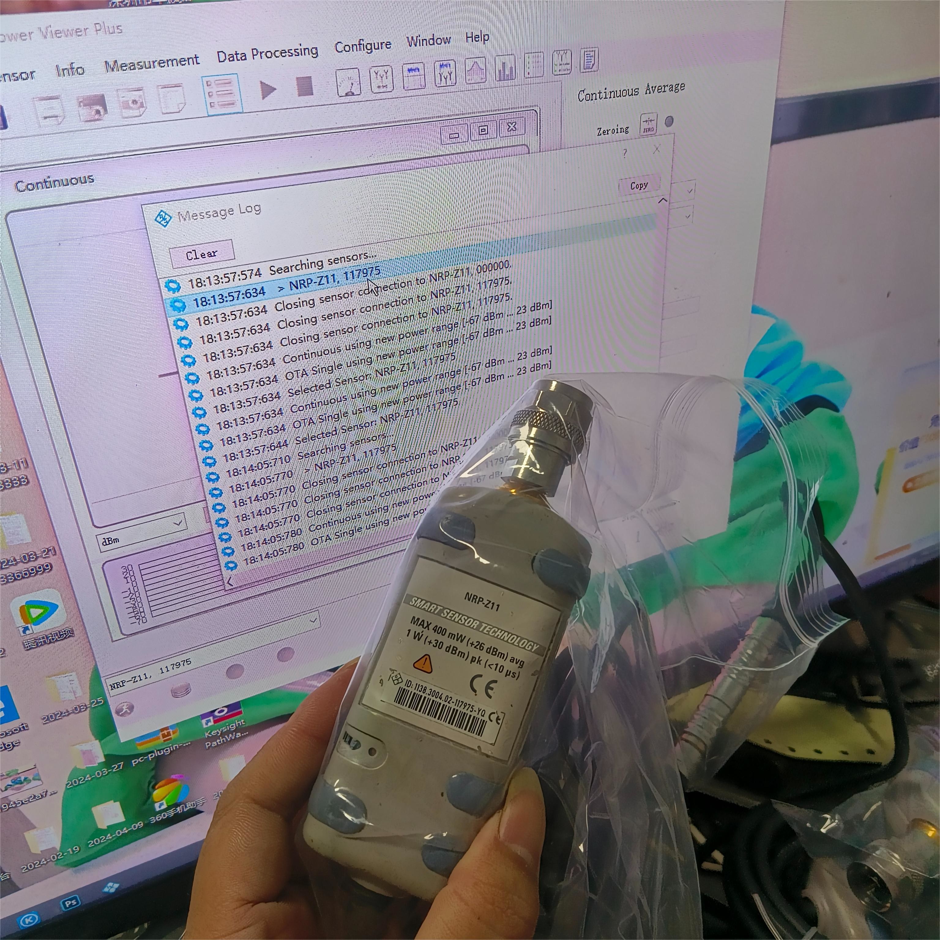Rohde And Schwarz NRP-Z11 Universal Power Sensors, 200 PW To 200 MW, 10 MHz To 8 GHz