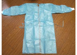 Quality Single Use Blue Isolation Gowns / Medline Isolation Gowns Anti Bacterial wholesale
