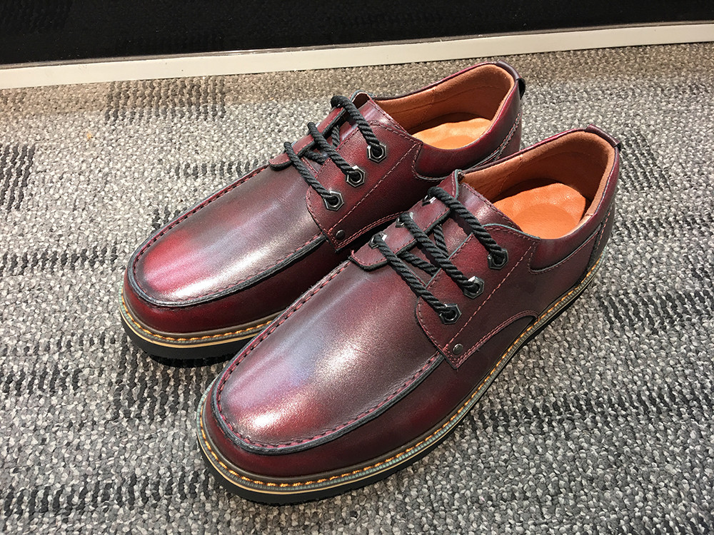 Autumn Splicing Mens Casual Flat Shoes , Suede Leather Mens White Flat Shoes