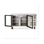 Stainless Steel Fan Cooling 2 Door Undercounter Chiller