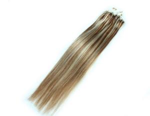 Quality Piano Micro Ring Loop Cambodian Virgin Hair Silky Straight 16&quot; - 24&quot; Hair Weave wholesale