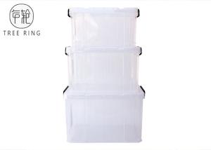 Quality Clear / Transparent Collapsible Plastic Crate Lightweight 45l For Office wholesale