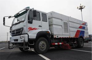 Quality HOWO 10m3 Street Sweeper Truck Vacuum Road 35t 6 Wheelers wholesale