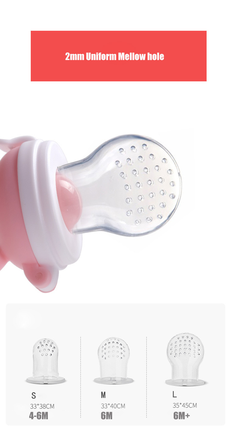 Cute Pig Animal Shape Silicone Fruit Teether Baby Teething Pacifier Fruit Fruit Dummy