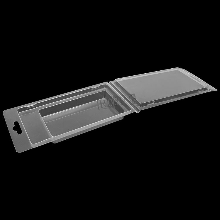 PET PVC Blister Pack Plastic Clamshell Packaging Clear Vacuum Forming Insert Trays Folding Boxes Transparent Rectangle Accept