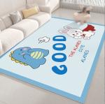 80*120cm Living Room Floor Carpets PVC Cartoon Animal Waterproof Carpet