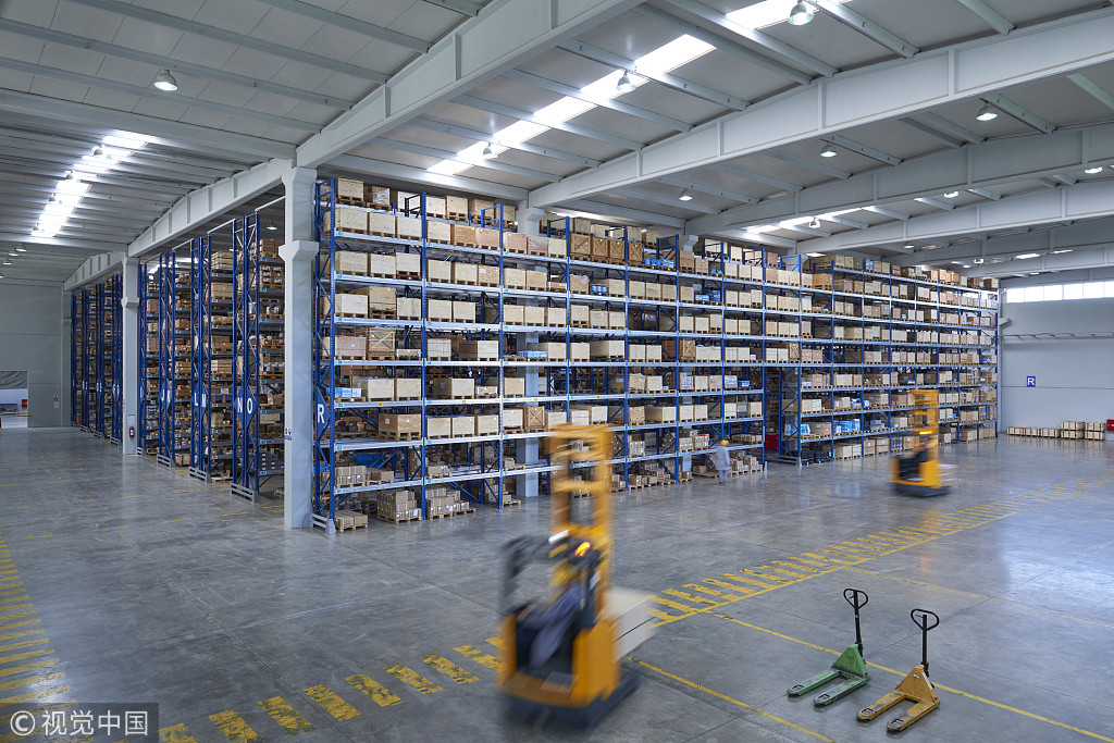 Industrial Overhead Storage Warehouse Rack Stainless Steel 1-2.5mm Depth