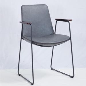 Quality Leather 55x50x82cm Contemporary Metal Dining Chairs wholesale