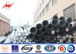 Distribution Steel Tubular Tower Pole / Galvanized Metal Pole For Electric