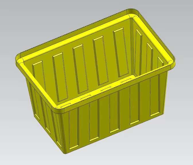 One hundred twenty liters of square box mold for making plastic products