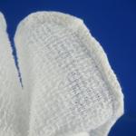White 100% Cotton refreshing airline hot face towel for aircraft