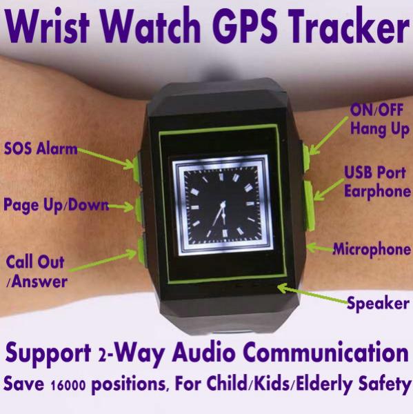 GPS301 Child Kids Safety Watch Mobile Phone LBS GPS Tracker W/ SOS & 2-Way