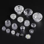 15mm Round PMMA Led Fiber Optical Lens 15 x 45degree , ROHS