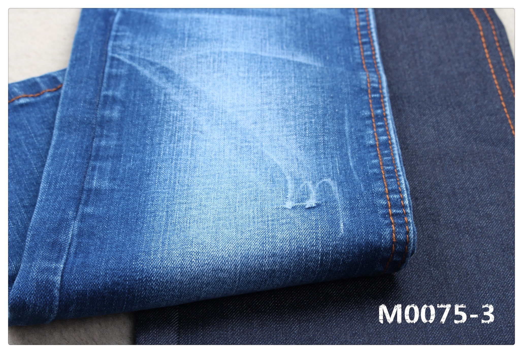 Dark Blue 9.4oz 2% Lycra 72% Cotton 26% Polyester Denim Fabric Denim Raw