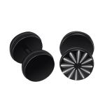 Newest fashion jewelry cool women earrings round black stud earrings