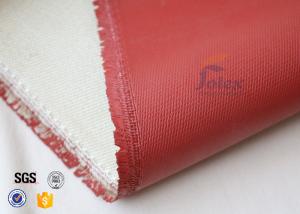 Quality 1200℃ Red Silicone Coated High Silica Fabric For Thermal Insulation Materials wholesale