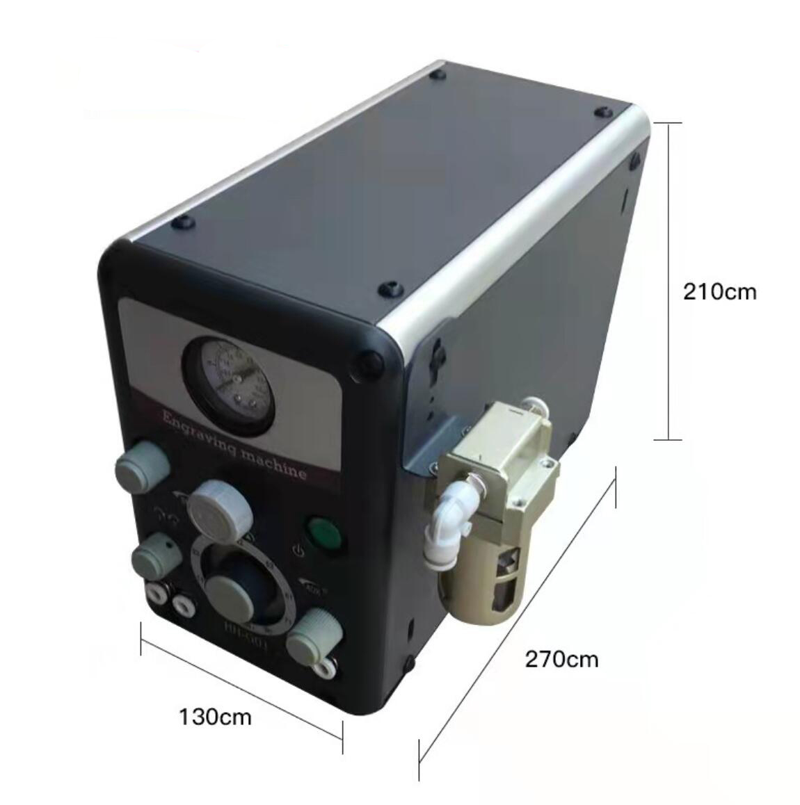 280*150*190mm Pneumatic Jewelry Engraving Machine 400-8000rpm