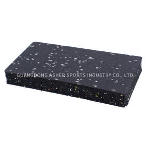 Quality Recycled Shock Absorbing Gym Mats , Anti Slip 15mm Rubber Gym Flooring wholesale