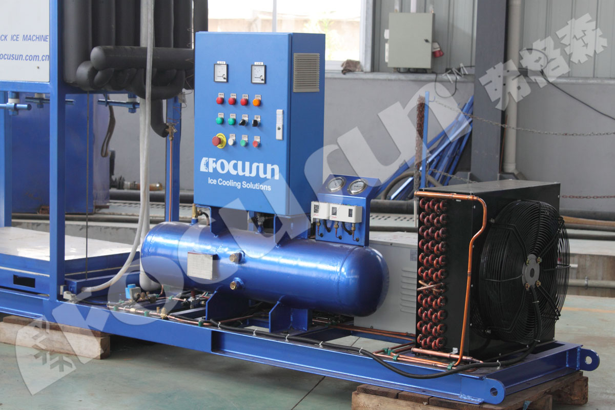 1 Ton Bitzer Compressor Direct Refrigeration Block Ice Machine for Customized Ice Making