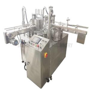 Quality 3000-4000pcs/H Yogurt Cup Filling Sealing Machine Stainless Steel With Filling Accuracy ≤±1% wholesale