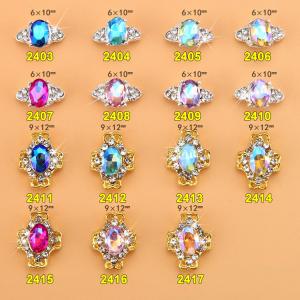Quality Hot NEW Wholesale Alloy Jewelry 3D Nail Art Jewelry Nail rhinestones Sticker Supplier Number ML2403-2417 wholesale
