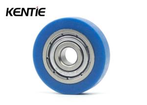 Quality 625ZZ Ball Bearing Pulley / Rowing Machine Seat Roller PU Coat Glass Balcony Wheel wholesale