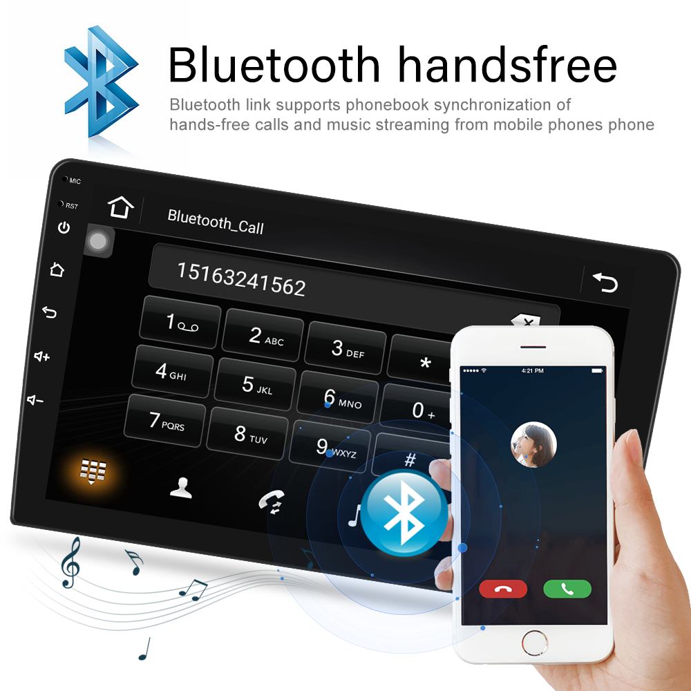 1 Din IPS 1280X720 Android Multimedia Video Touch Screen for Toyota/Nissan/Hyundai/Honda