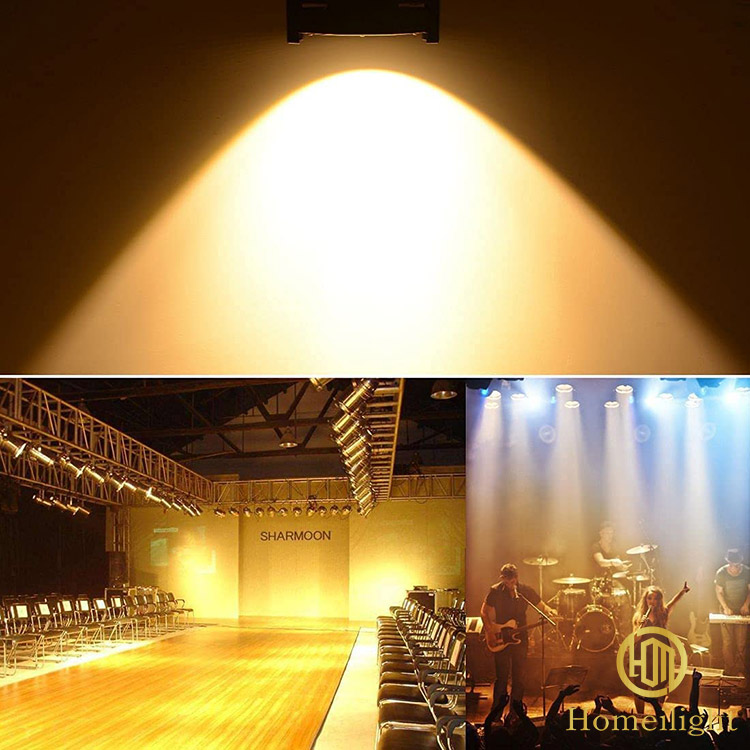 Studio Church COB Par Light DMX512 2in1 Warm Cool White With Liner Dimmer