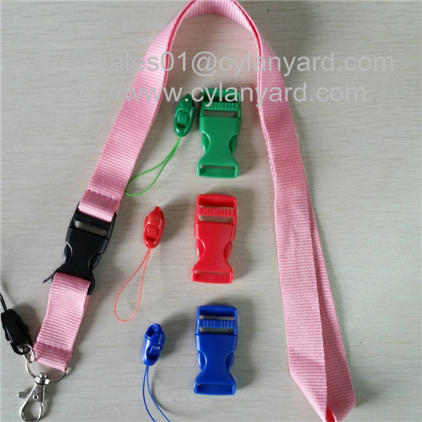 Dyed colored polyester lanyards