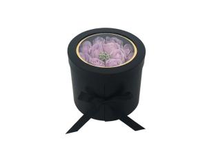 Quality Luxury Velvet Flower Round Ardboard Packaging Tubes Containers With Lids wholesale