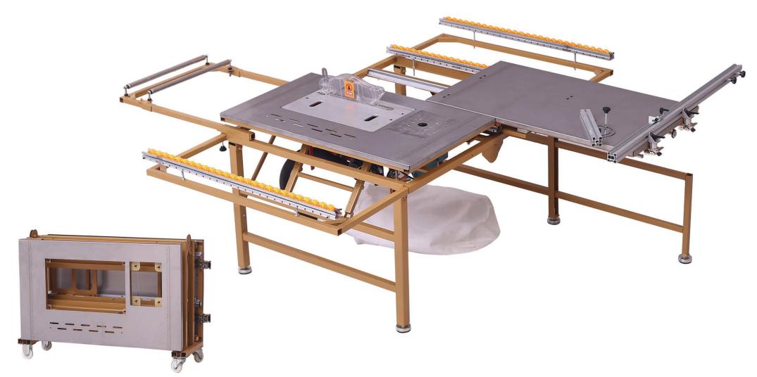 220V Voltage Sliding Table Panel Saw For Easy Woodworking Operation Efficiency