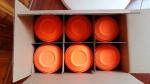 Colorful Degradable 1.2T 110mm 50CM Clay Pigeon Target