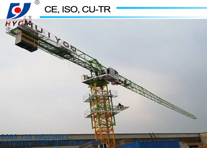 Split Mast PT6013 Model Tower Crane 800 KN.m Electric Tower Crane 160m Attaching Height Undercarriage Tower Crane