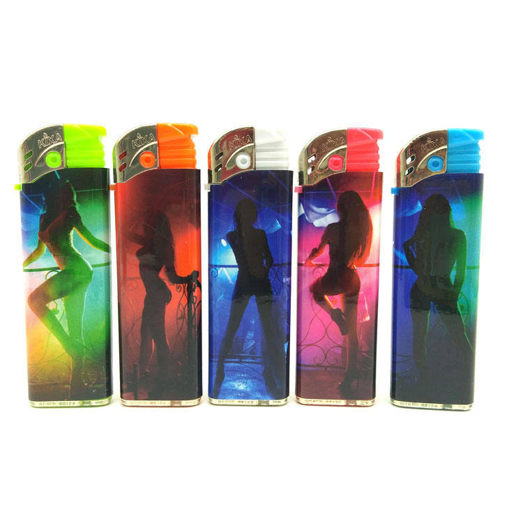 Novelty Style Customized Tiger Label Fashionable Cigarette Lighter for European and American