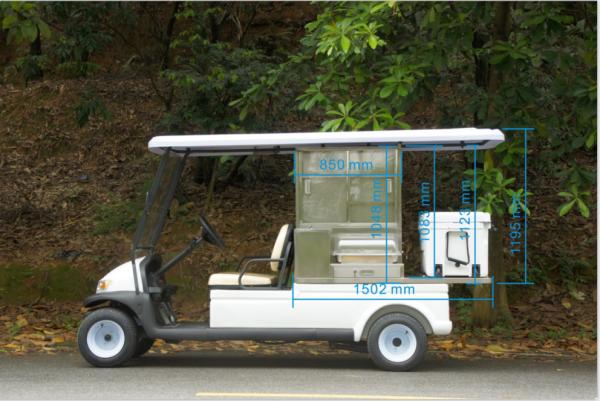 Safety Low Speed Electric Car Golf Cart , 2 Seater Golf Cart PP Material
