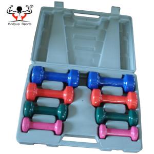 Quality Neoprene Fitness Equipment Dumbbells Customized Logo With Carry Case wholesale