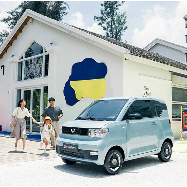 Blue Wuling Hong Wuling Hongguang Miniev 2023 Mini Macaron Smart Car with Fuel 100% Electric