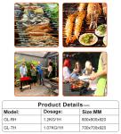 Stainless Steel GL RH Commercial Gas Grill with Cabinet Convenient LPG/NG