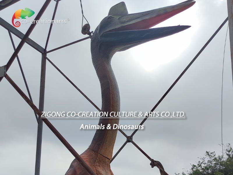 4M Height Giant Animatronic Simulation Quetzalcoatlus Dinosaur Model For Outdoor Exhibition