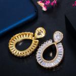 Hot Sale Small Circle Hoop Earrings For Women Waterdrop CZ Zirconia Earrings Ear